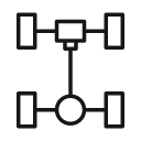 icono alineamiento y equilibrado de ruedas